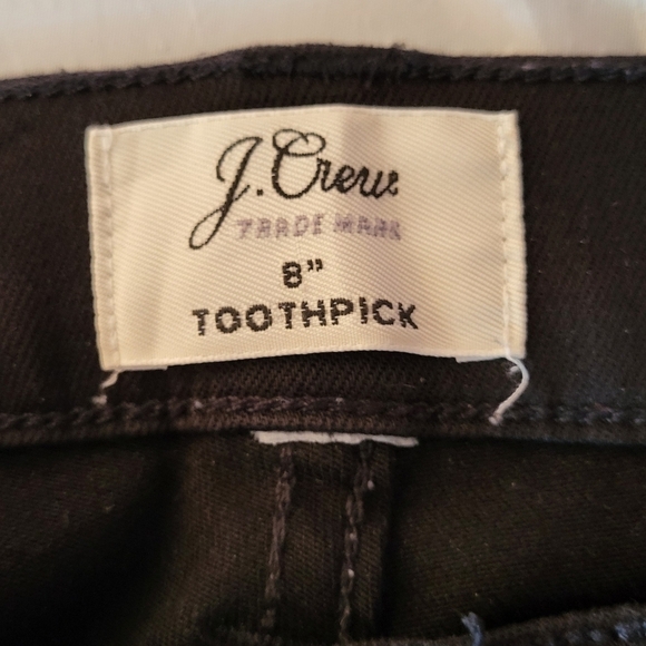 J Crew Toothpick Black Skinny Jeans Size 30x27 - Picture 4 of 6